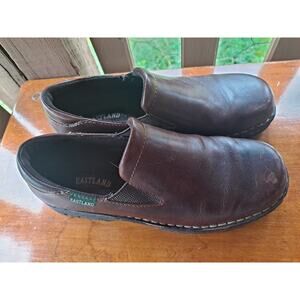 BNIB Eastland Womens Newport Brown Leather Shoes Size 10